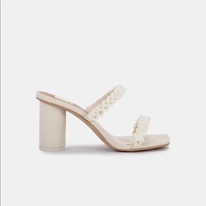 Dolce Vita Noel Heels with Pearls - perfect for bridal events and weddings! New!